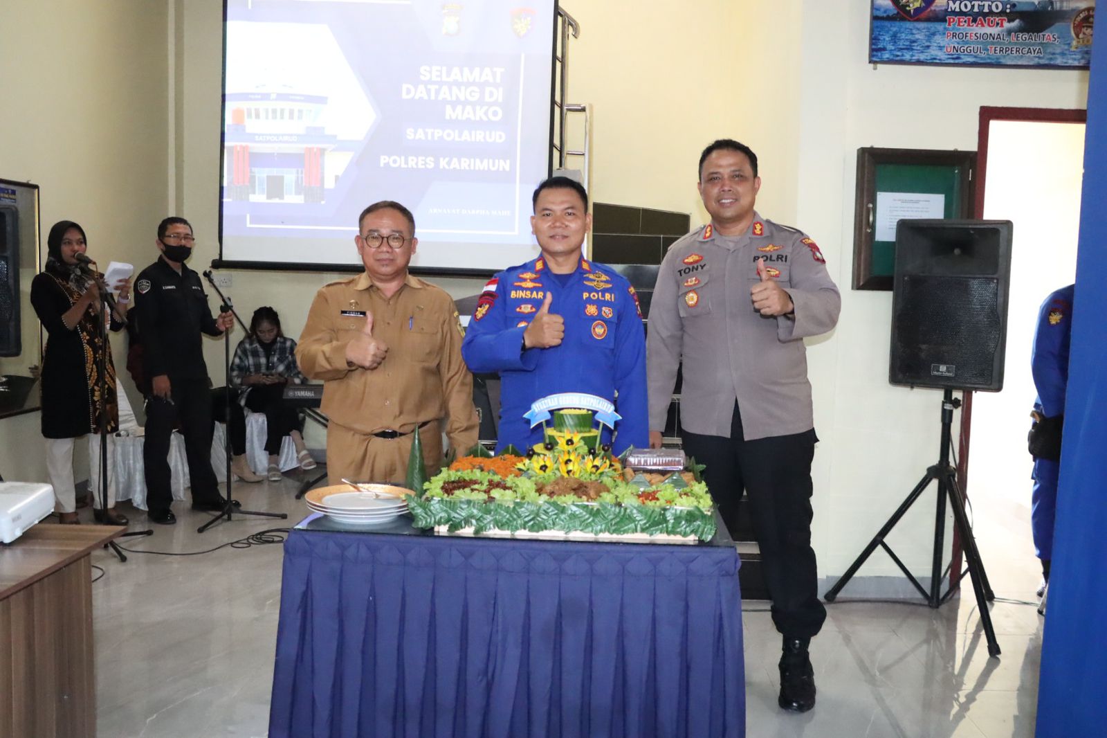 Polres Karimun Gelar Tasyakuran Tempati Kantor Satpolairud Yang Baru