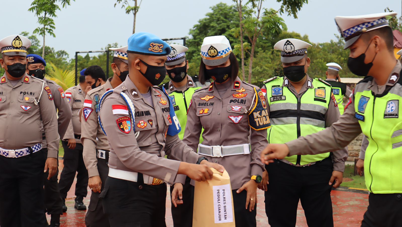 Peduli korban gempa Cianjur Polres Bintan Kumpulkan Bantuan