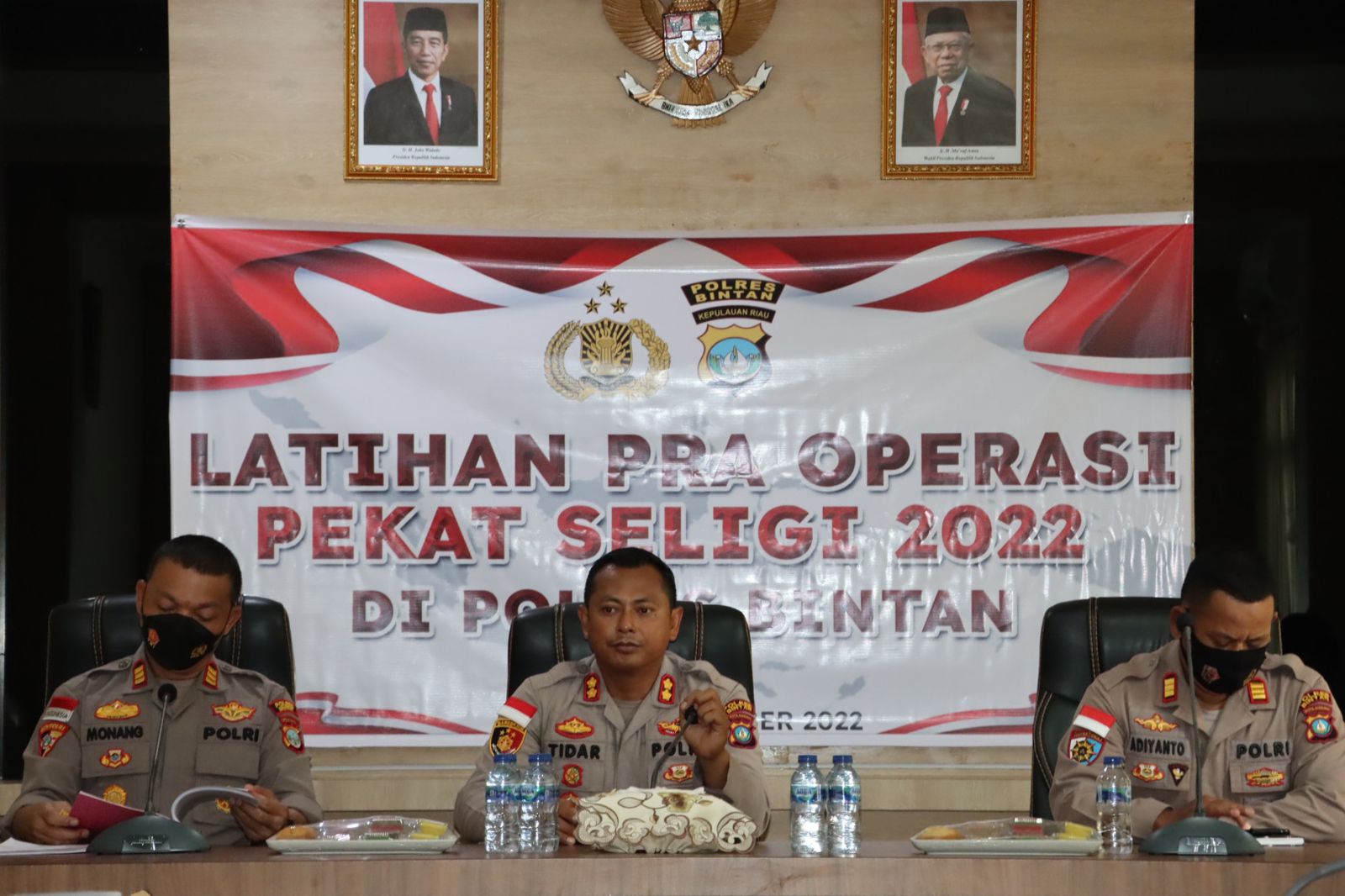 Polres Bintan Laksanakan Operasi Pekat Seligi Tahun 2022