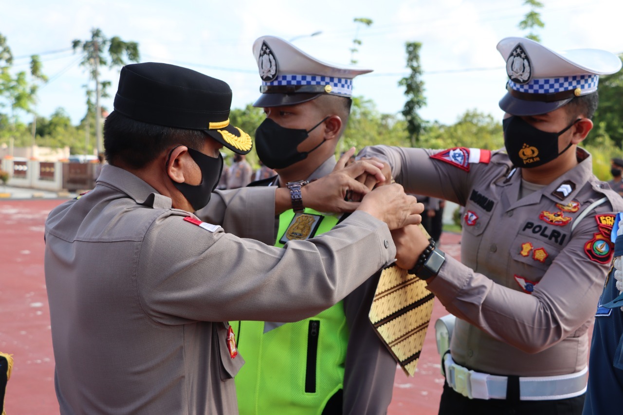 Apel Gelar Pasukan Operasi Zebra Seligi Tahun 2022 Bertepatan Dengan Pengoperasian Kantor Satuan Lantas Polres Bintan