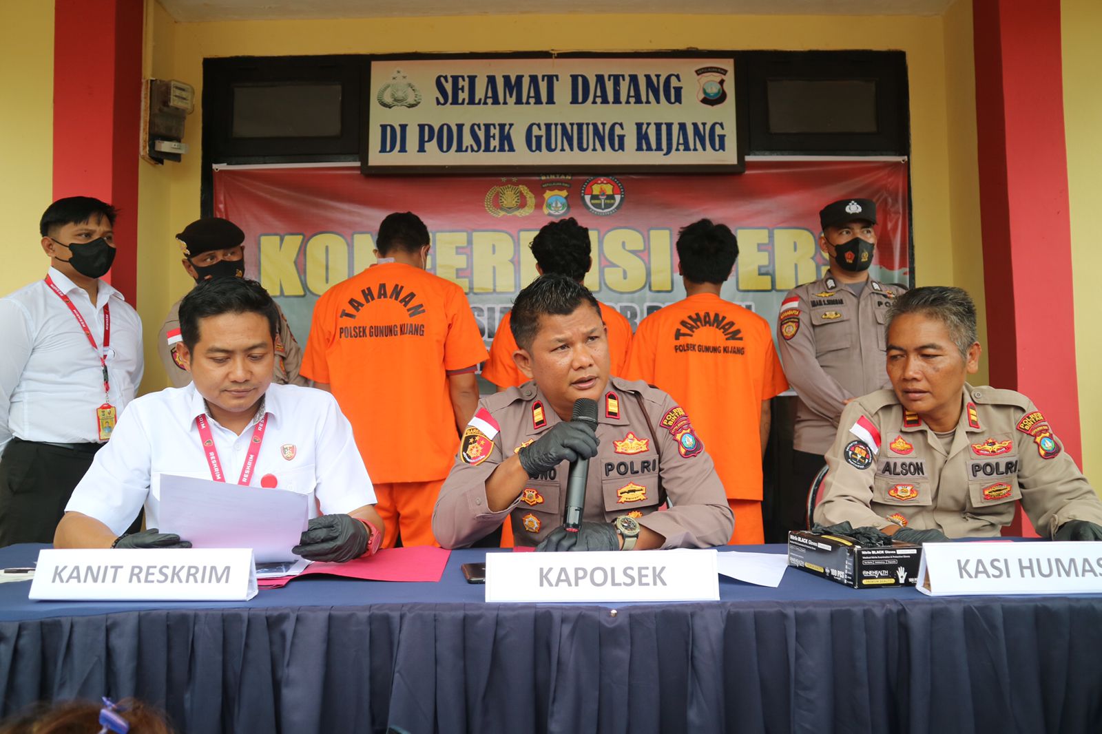 3 orang pelaku pencurian di PT BAI berhasil diciduk Polisi