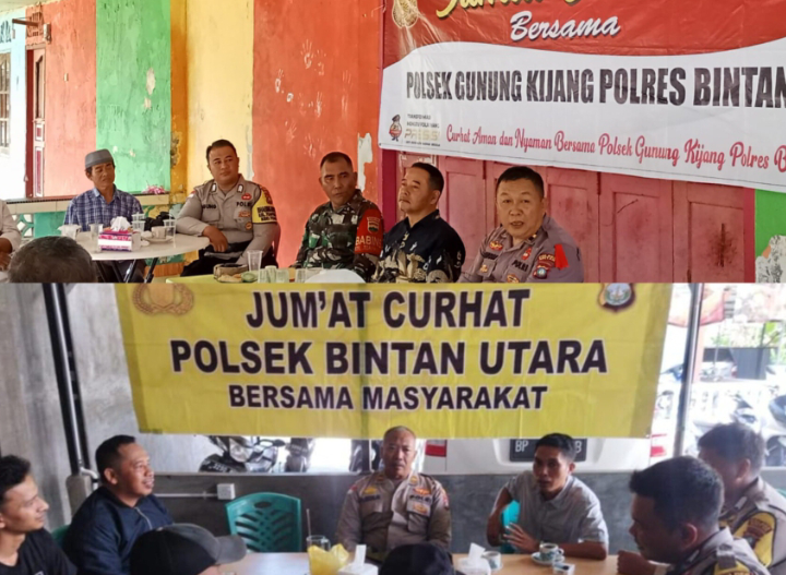 Jumat Curhat Jajaran Polres Bintan Terus Himbau Masyarakat Untuk Menciptakan Situasi Kondusif Menjelang Tahun Baru dan Pemilu