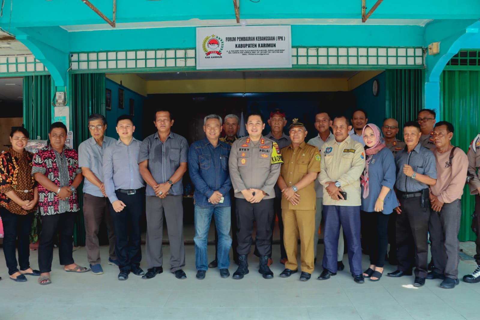 Kapolres Karimun Silahturahmi Bersama Forum Pembauran Kebangsaan (FPK) Kab. Karimun