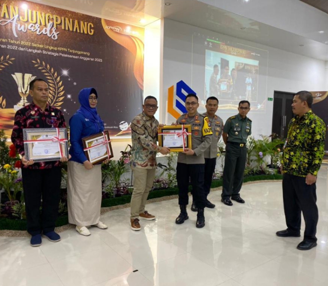 Polres Bintan Terima Penghargaan Dari KPPN Tanjungpinang Sebagai Peringkat Pertama Nilai IKPA Terbaik