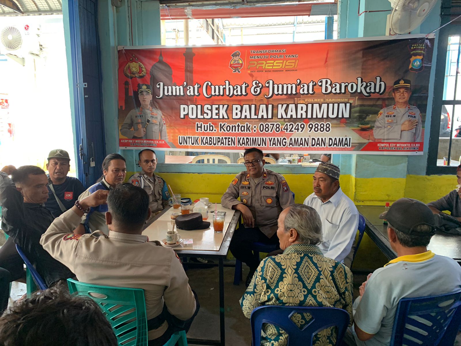 Jumat Curhat, Kapolres Karimun Sambangi Warga Kelurahan Tg. Balai Kota