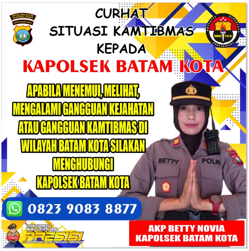 Jelang Puasa Ramadhan Dan Merayakan Hari Raya Idul Fitri Kapolsek Batam Kota Sebar No Hp Untuk Cegah Kriminalitas