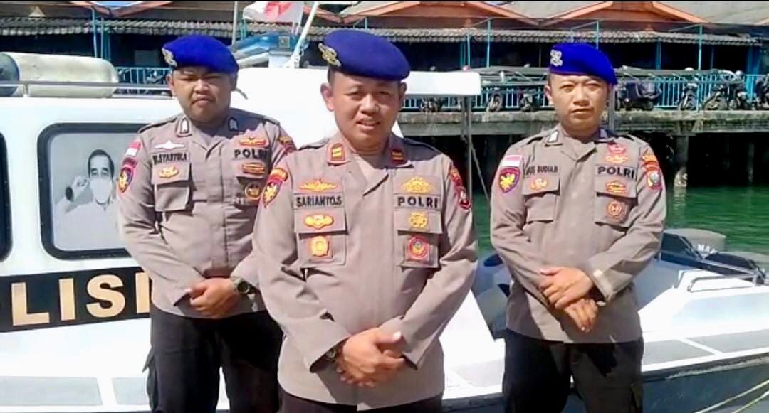 Satpolairud Polres Bintan Lakukan Patroli Laut Dan Pantai Cek Tumpahan Minyak Di Perairan