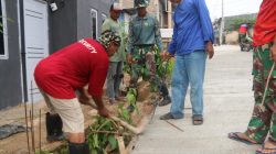 Hari Ketiga Kebut TMMD ke-130, Satgas dan Warga Buka serta Ratakan Jalan di Mangsang Maju
